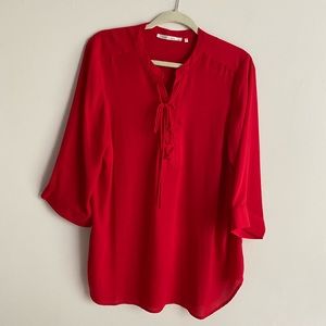 Red blouse